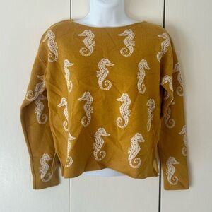 Philosophy seahorse sweater XS